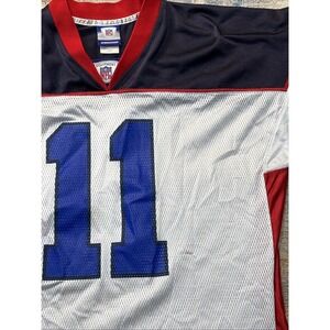 NFL Reebok Jersey #11 Bledsoe Men's Large White Red Blue Official Equipment
